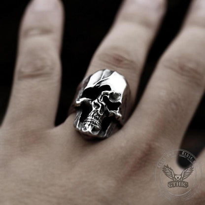 Distorted Soul Stainless Steel Skull Ring