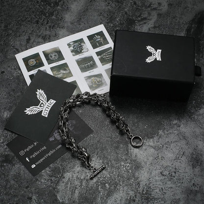 Punk Style Stainless Steel Skull Bracelet