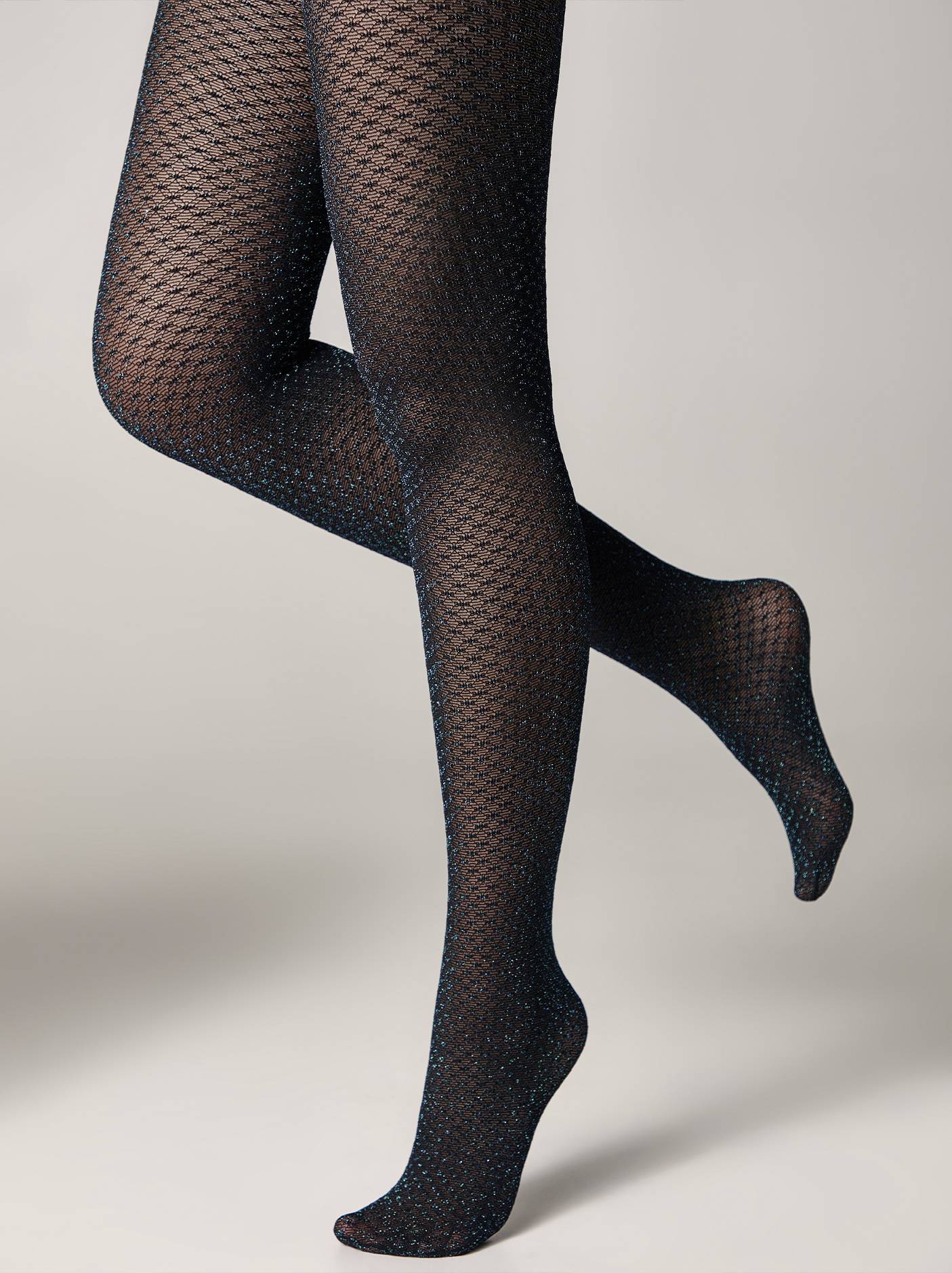 Fantasy Tights Conte Fete - Shiny Rete Lurex