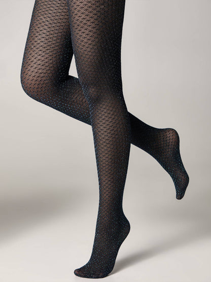 Fantasy Tights Conte Fete - Shiny Rete Lurex
