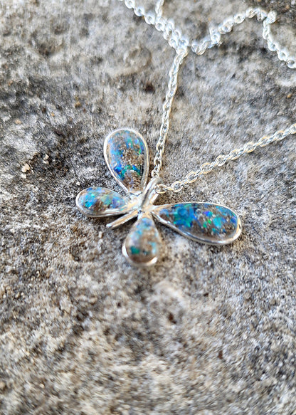 Sterling Silver Butterfly Memorial Pendant