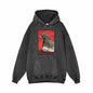Red Eye Pigeon Anguish Vintage Washed Hoodie