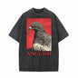 Red Eye Pigeon Anguish Vintage Washed T-shirt