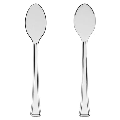 Exquisite Clear Plastic Tasting Spoons 100 Count