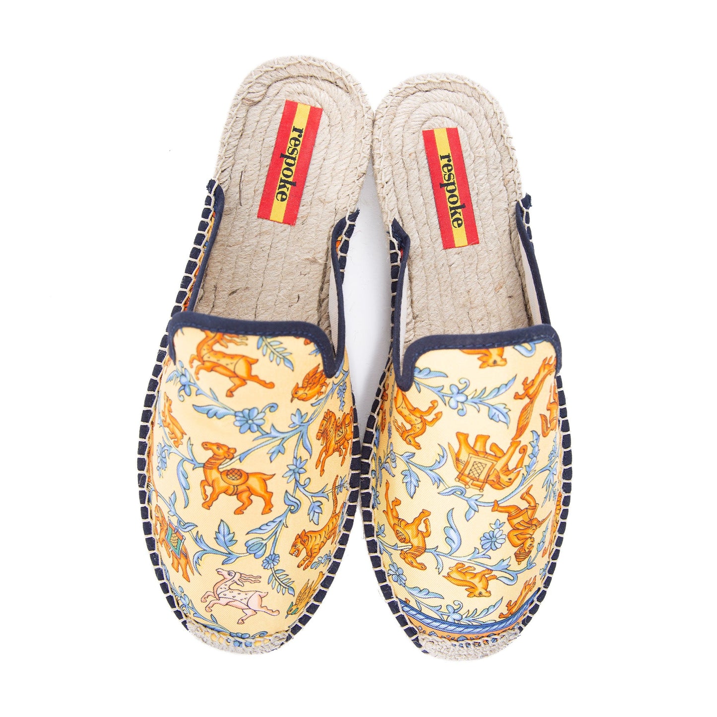 CHASSE Yellow Mule Espadrilles