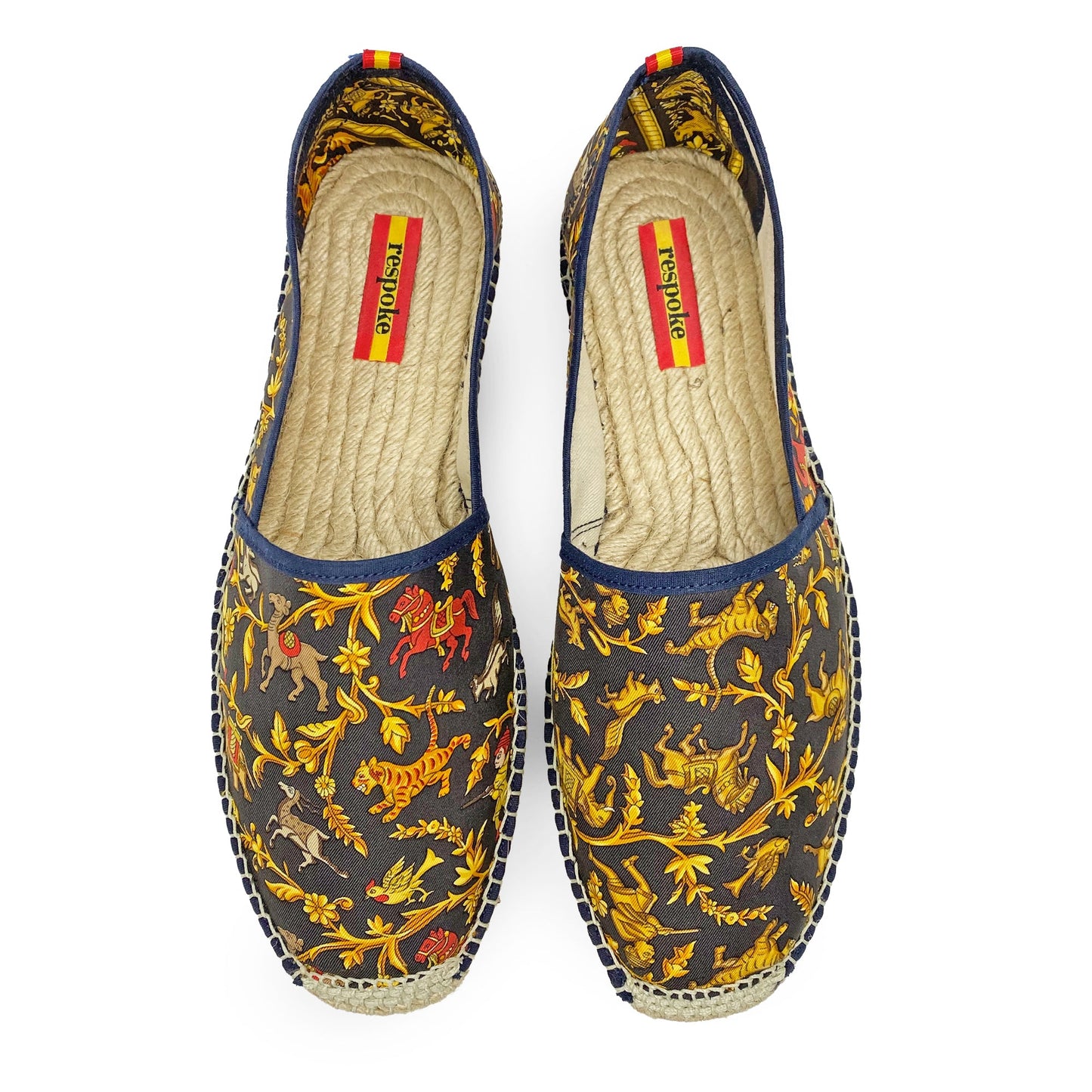 CHASSE Black/Brown Classic Espadrilles
