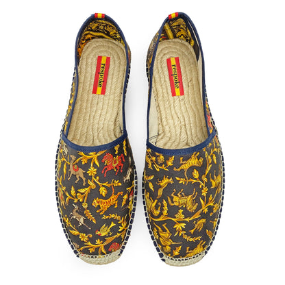 CHASSE Black/Brown Classic Espadrilles