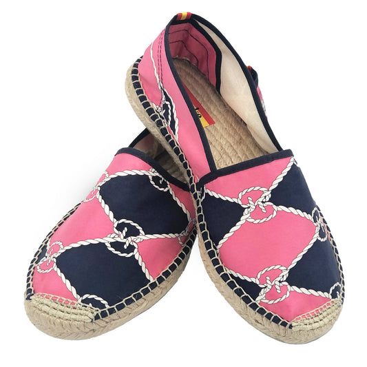 CORDA Pink/Navy Classic Espadrilles