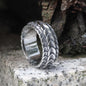 Retro Dragon Spine Stainless Steel Ring