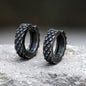 Retro Feather Design Stainless Steel Ear Cuffs