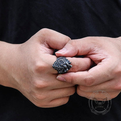 Retro Heart Stainless Steel Ring