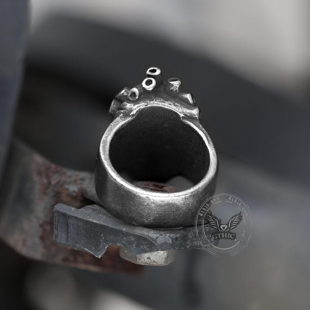 Retro Heart Stainless Steel Ring