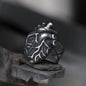 Retro Heart Stainless Steel Ring