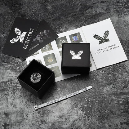 Witcher Wolf Stainless Steel Viking Ring