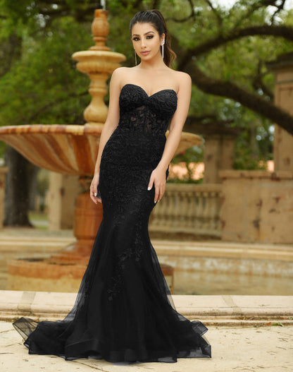 Size 6, Reva Gown - Black - FINAL SALE
