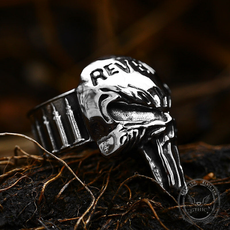 Revenge Skull Death Stainless Steel Ring