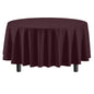 Round Brown Plastic Table Cover