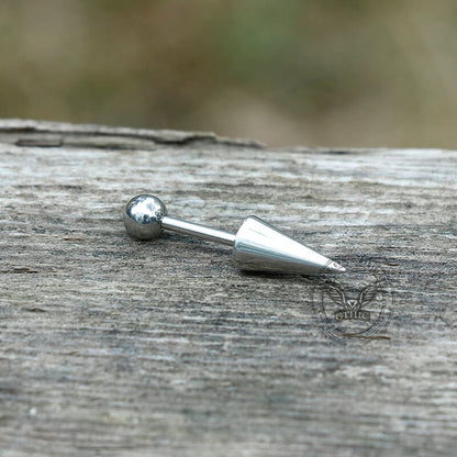 Round Ball Spike Stainless Steel Stud Earrings