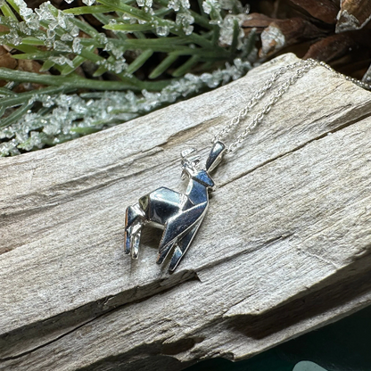 Origami Stag Necklace