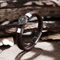 Rudder Stainless Steel Leather Marine Bracelet