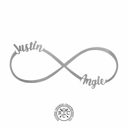 Infinity Sign- bedroom wall decor for couples, anniversary and wedding, eternity symbol