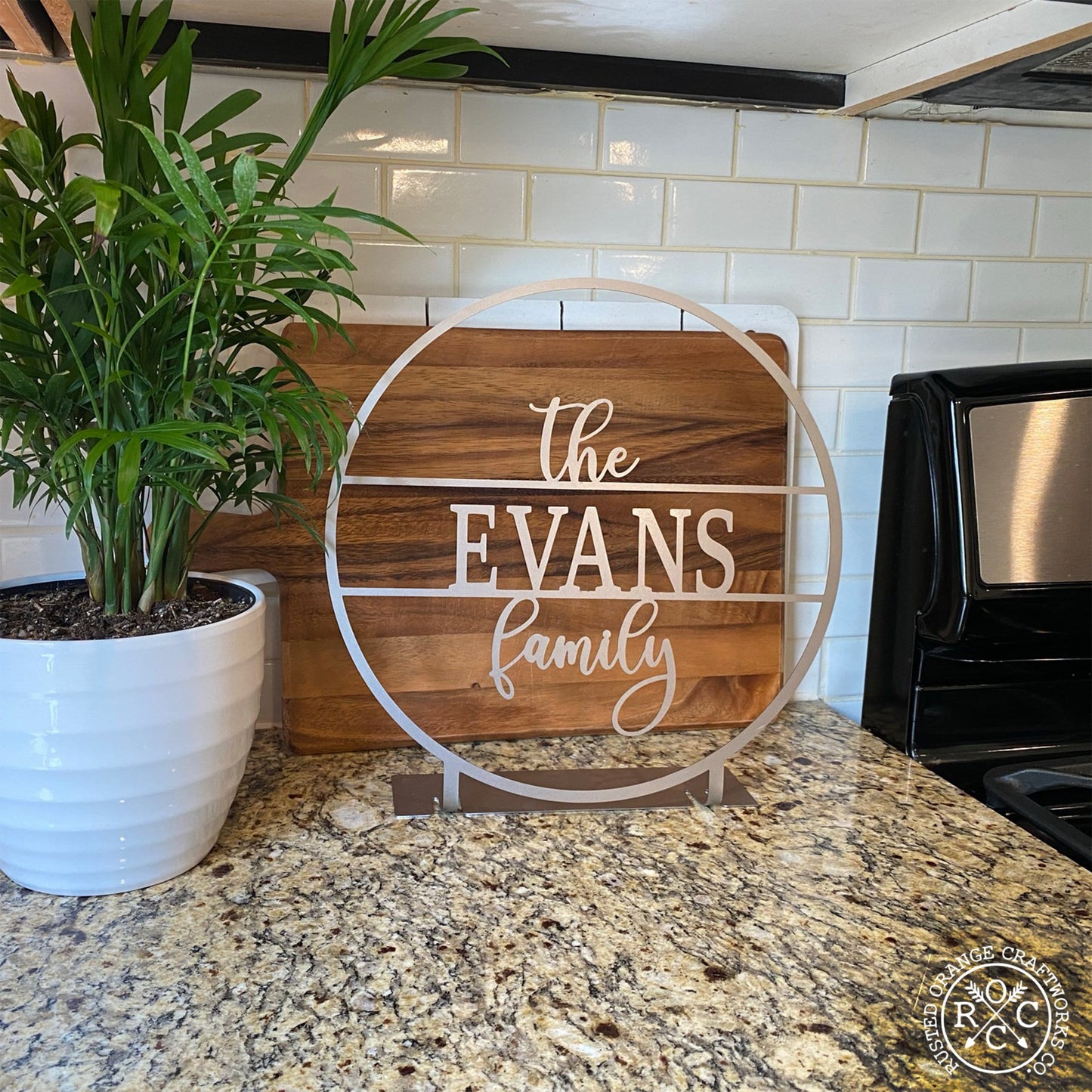 Anderson Tabletop or Shelf Personalized Name Sign - 2 Styles - Last Name Signs