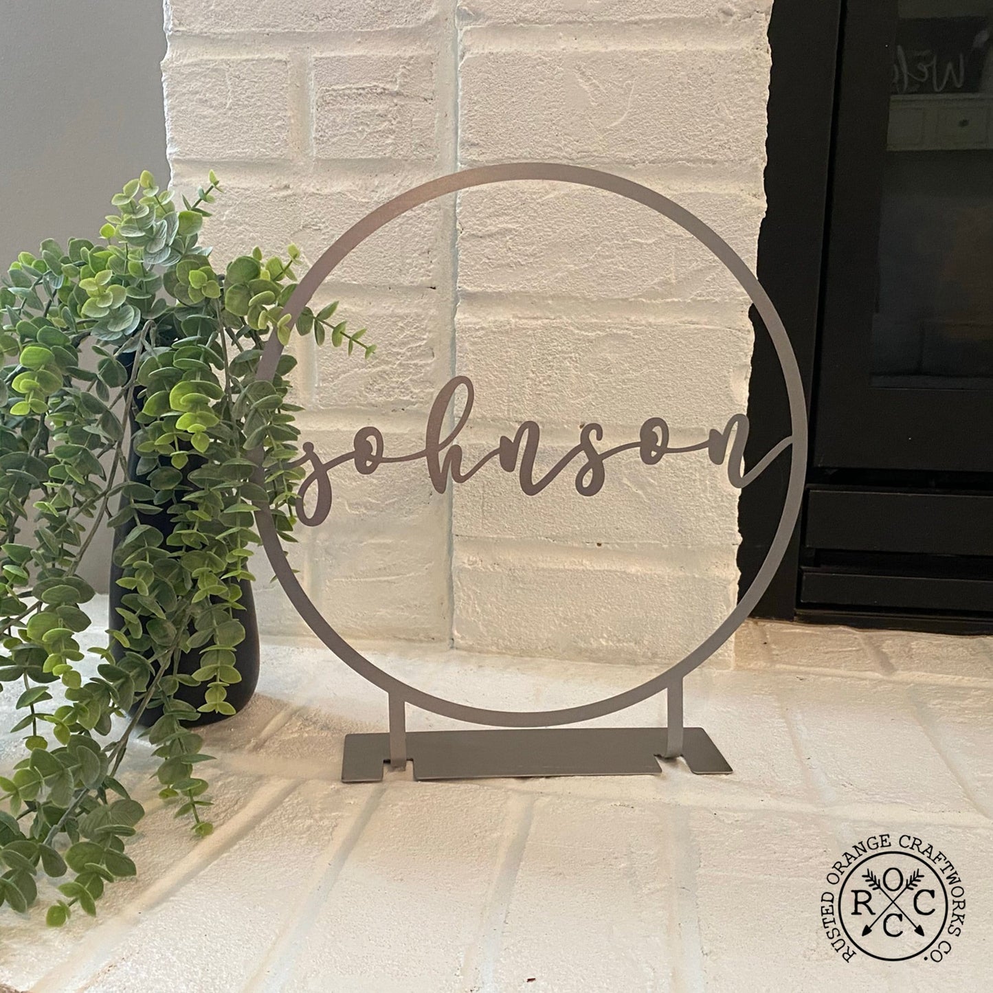 Anderson Tabletop or Shelf Personalized Name Sign - 2 Styles - Last Name Signs