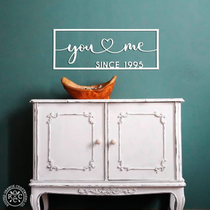 So Happy Together Personalized Name Sign - You And Me sign for bedroom or wedding