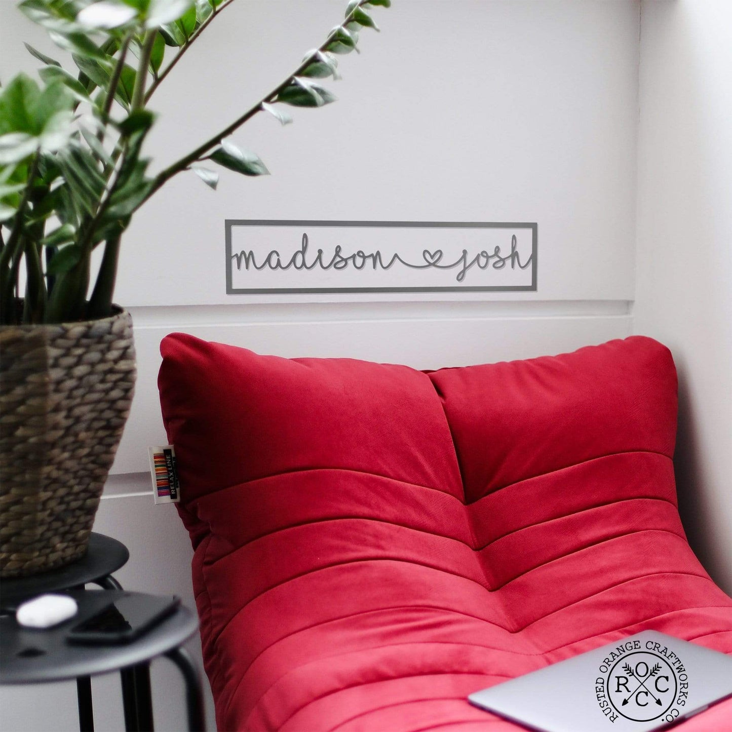 I Heart You - Couples Love Decor Wall Art for Bedroom Above Bed Gift