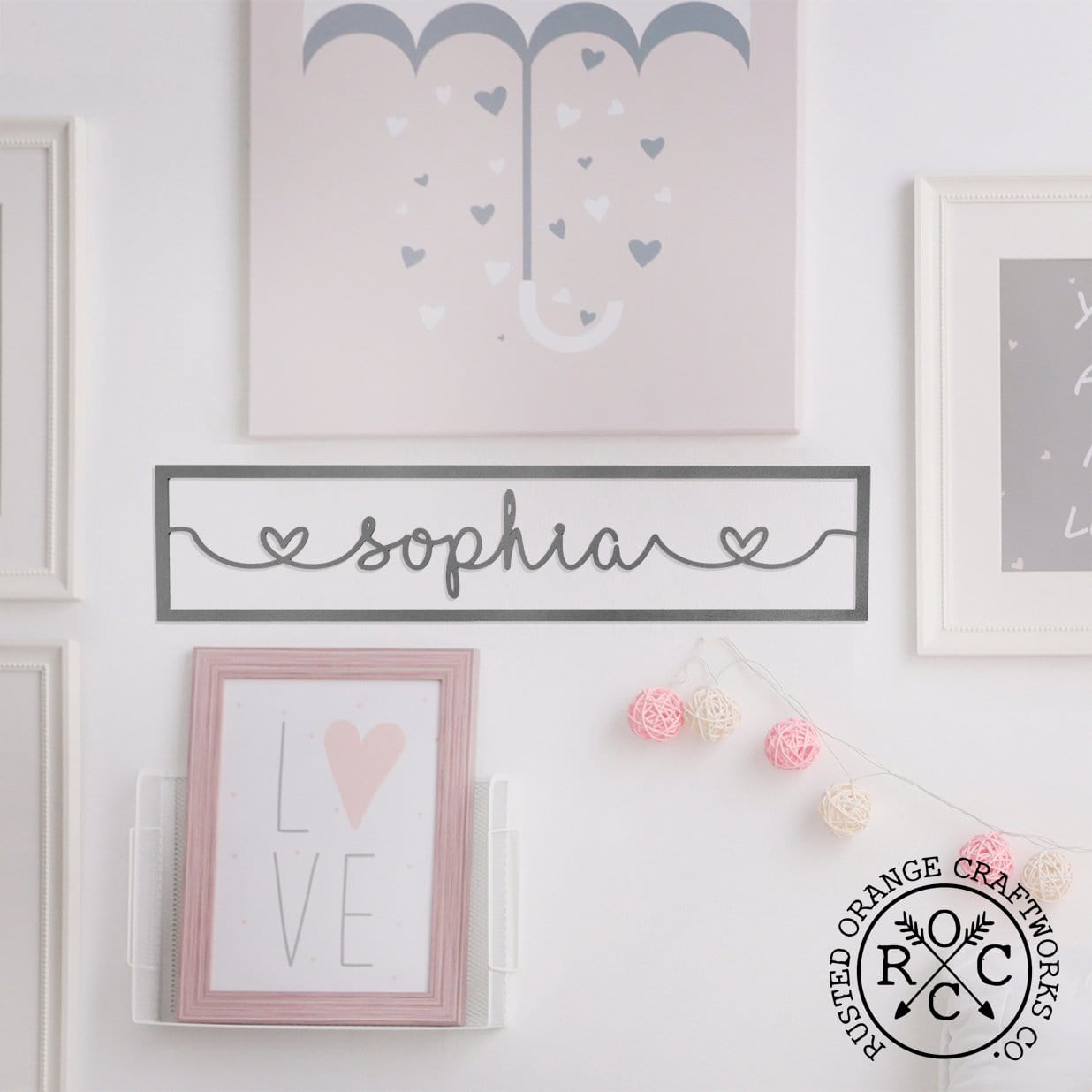 I Heart You - Couples Love Decor Wall Art for Bedroom Above Bed Gift