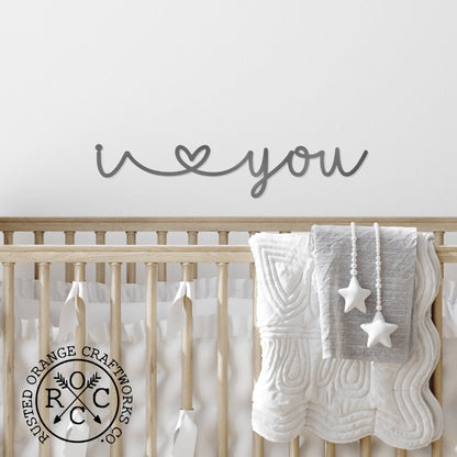I Heart You - Couples Love Decor Wall Art for Bedroom Above Bed Gift
