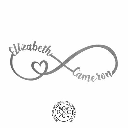 Infinity Sign- bedroom wall decor for couples, anniversary and wedding, eternity symbol