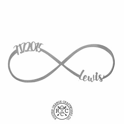Infinity Sign- bedroom wall decor for couples, anniversary and wedding, eternity symbol