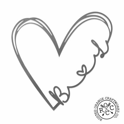 Love is All Around Personalized Initial Signs - 3 Sizes - Valentines day gifts for her bedroom decor