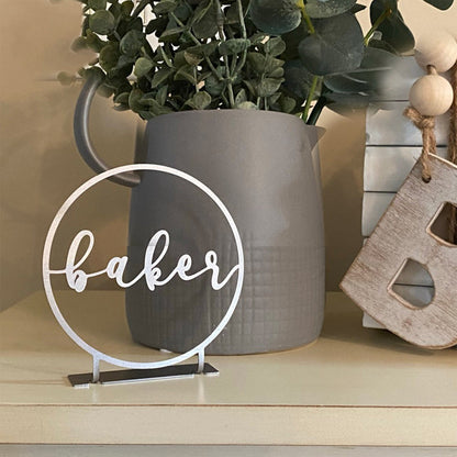 Anderson Tabletop or Shelf Personalized Name Sign - 2 Styles - Last Name Signs
