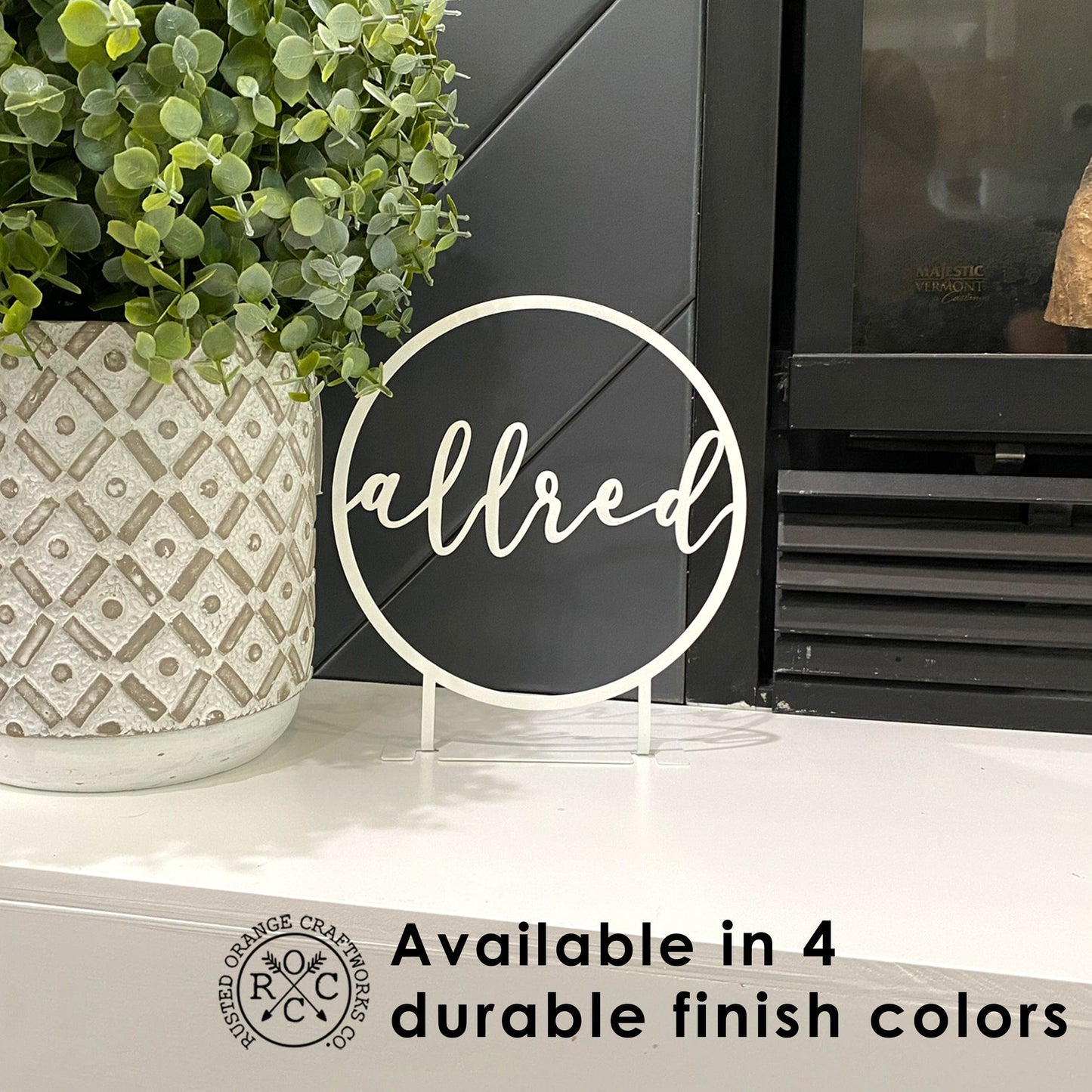 Anderson Tabletop or Shelf Personalized Name Sign - 2 Styles - Last Name Signs