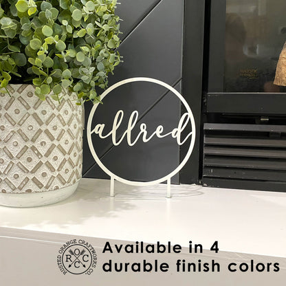 Anderson Tabletop or Shelf Personalized Name Sign - 2 Styles - Last Name Signs