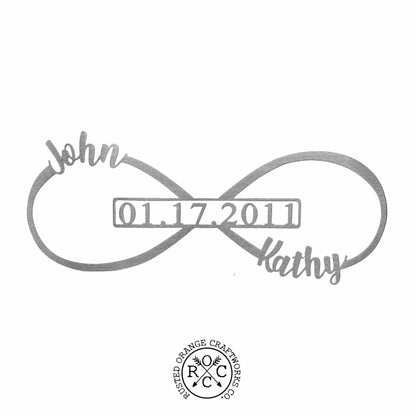 Infinity Sign- bedroom wall decor for couples, anniversary and wedding, eternity symbol