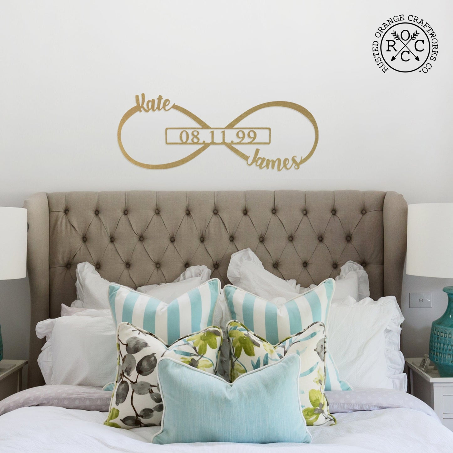 Infinity Sign- bedroom wall decor for couples, anniversary and wedding, eternity symbol