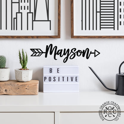 Sweets Arrow - 5 Styles - Personalized Metal Name Sign for Wall Decor
