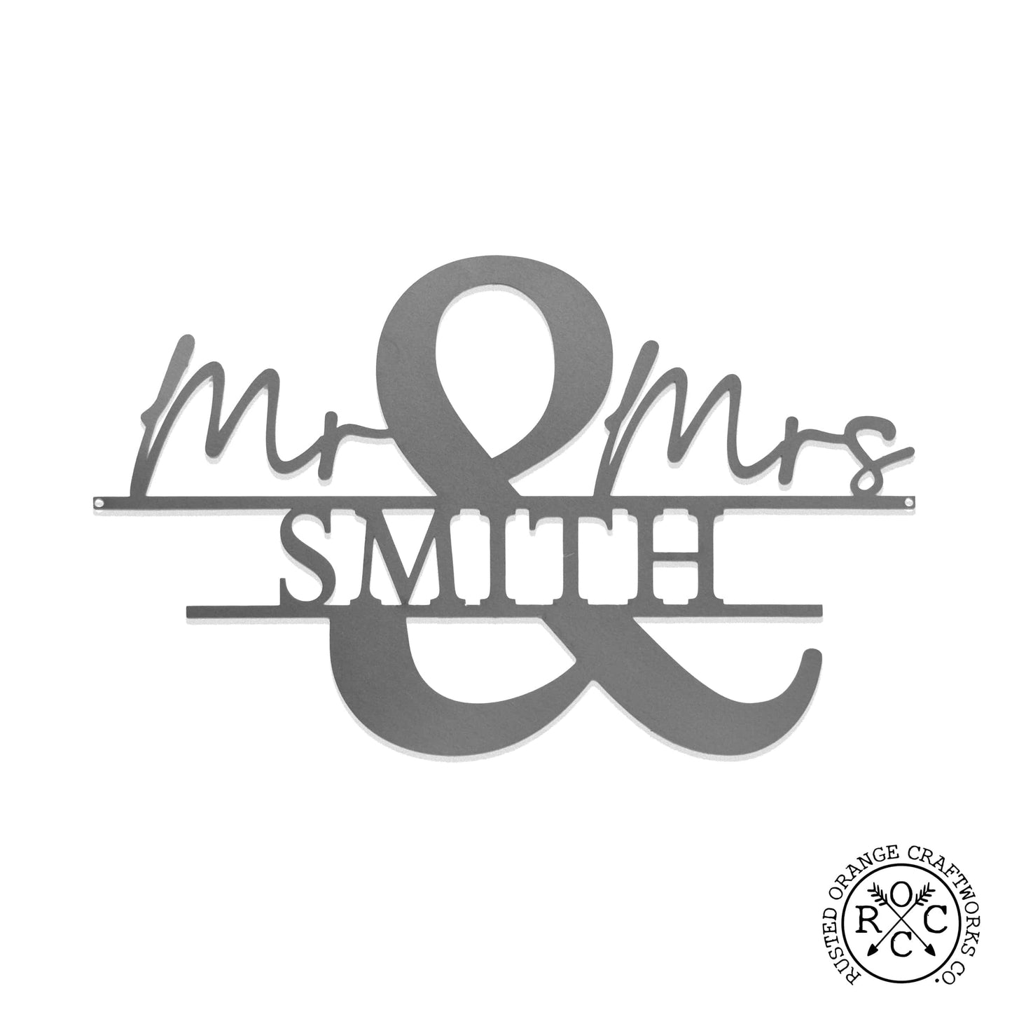 Mr and Mrs Personalized Name Sign - Couple Gifts Wall Decor For Bedroom