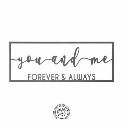 So Happy Together Personalized Name Sign - You And Me sign for bedroom or wedding