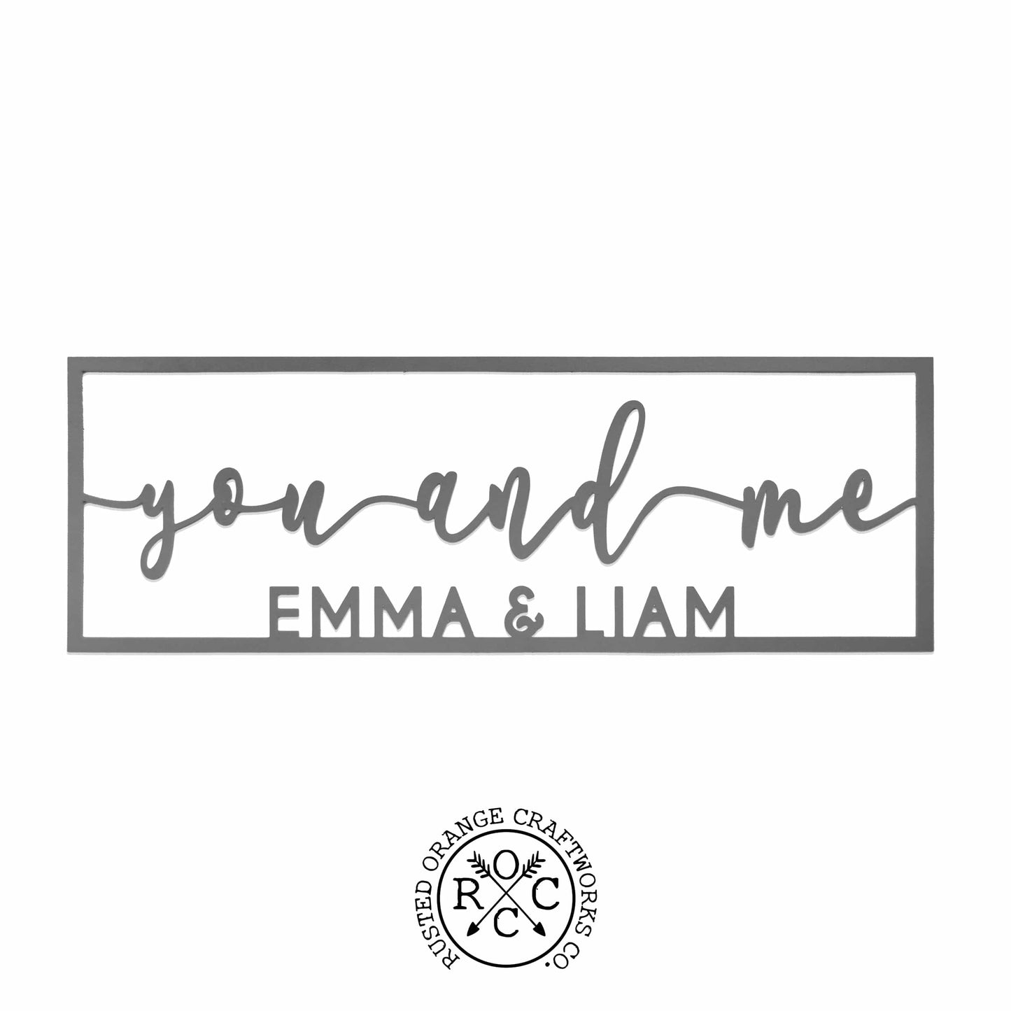 So Happy Together Personalized Name Sign - You And Me sign for bedroom or wedding