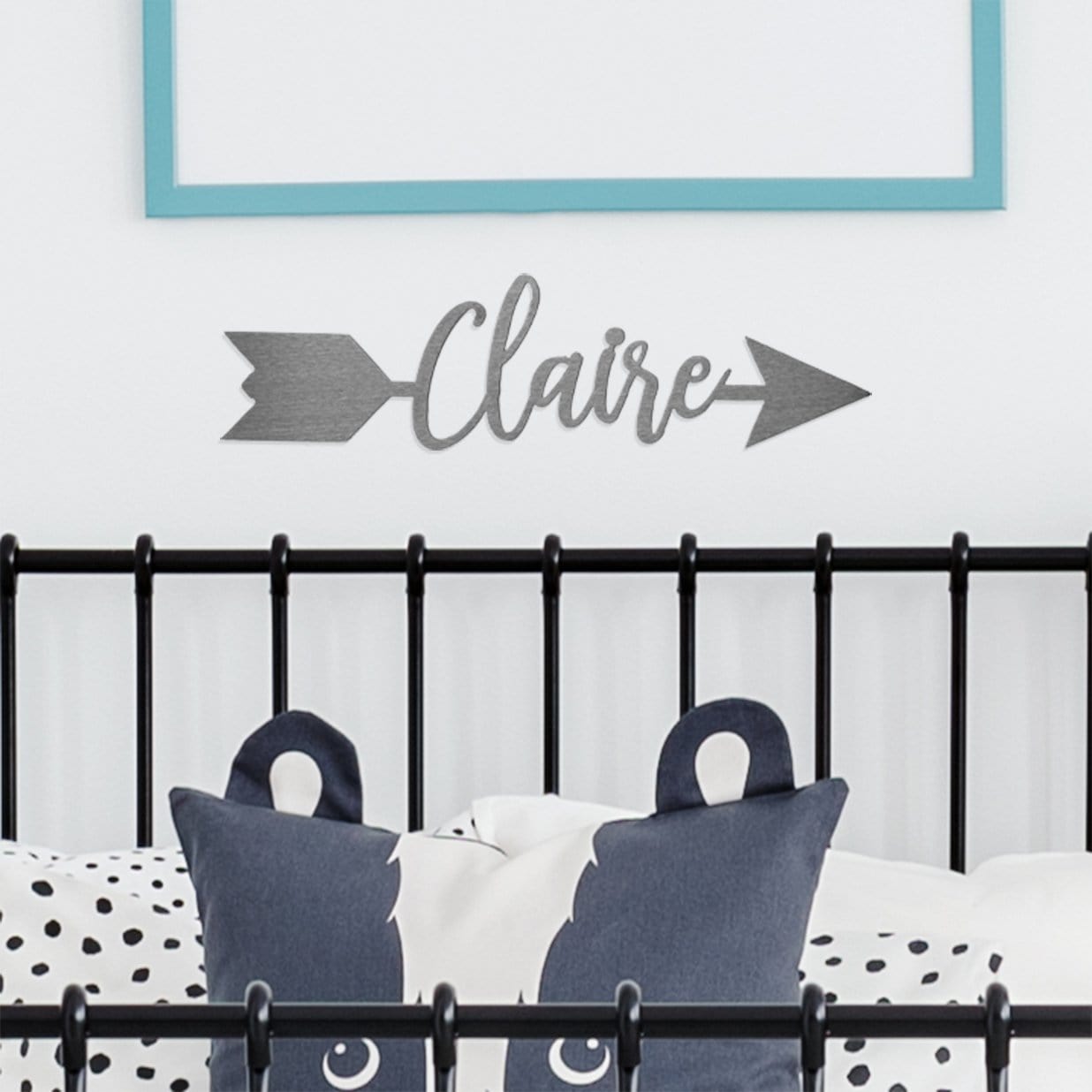 Sweets Arrow - 5 Styles - Personalized Metal Name Sign for Wall Decor
