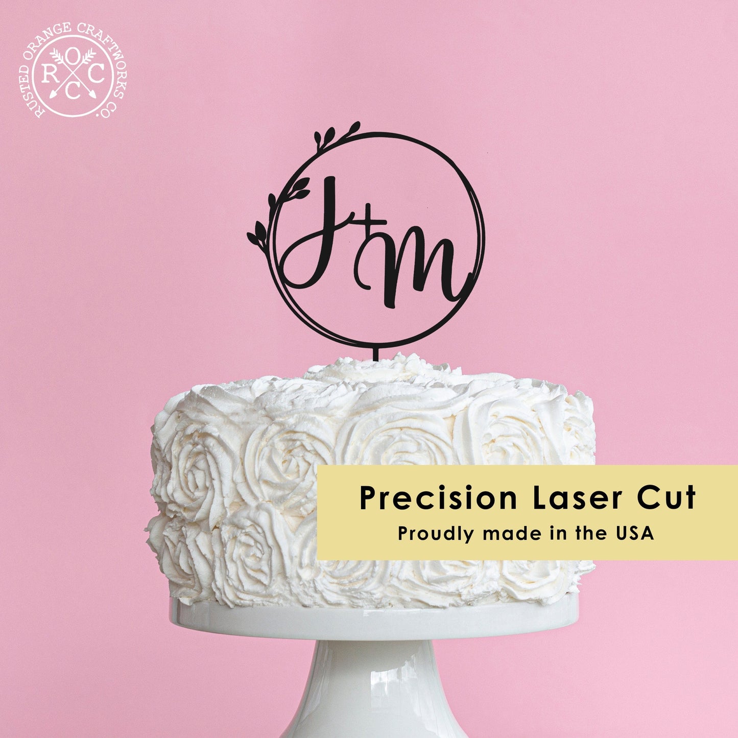 Custom Initial Wedding Cake Topper - Personalized Cake Topper for Weddings - Mr and Mrs Cake Topper Decorations Wedding Cake Toppers