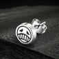 Sad Smiley Face Stainless Steel Stud Earrings