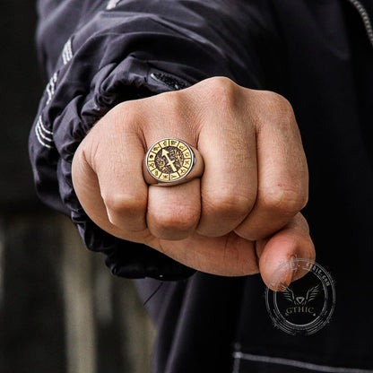 Sagittarius Stainless Steel Ring
