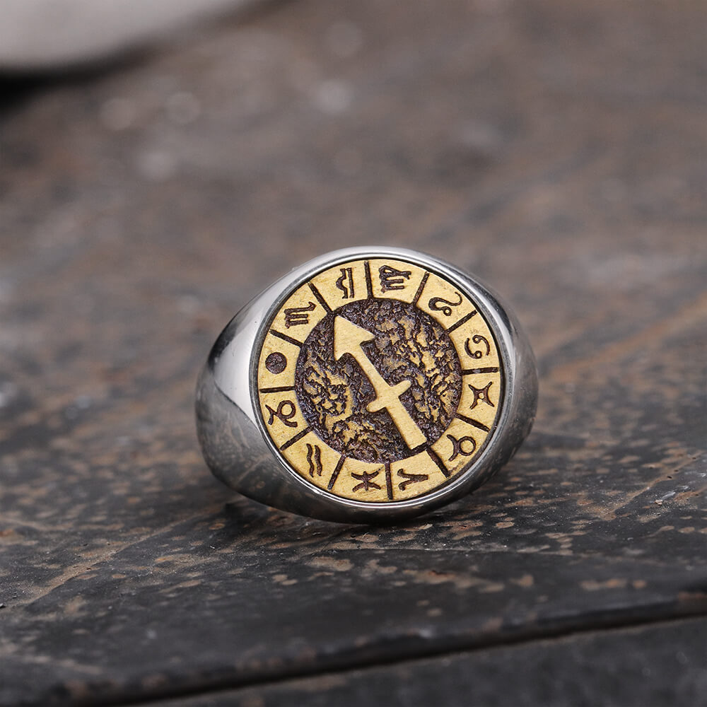 Sagittarius Stainless Steel Ring