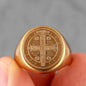 Saint Benedict Medal Stainless Steel Ring