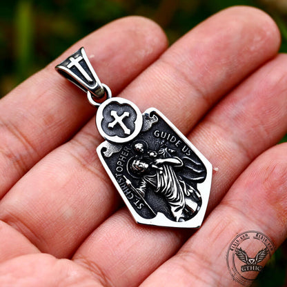Saint Christopher Stainless Steel Pendant